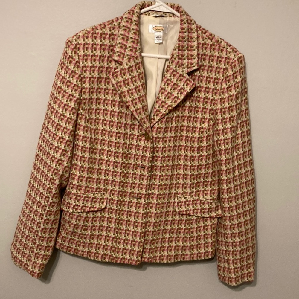 Talbots vintage partial wool jacket